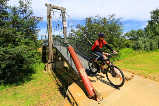 Bike Riding at riverside in Bairnsdale